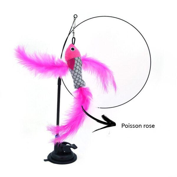 jeu pour chat avec poisson rose