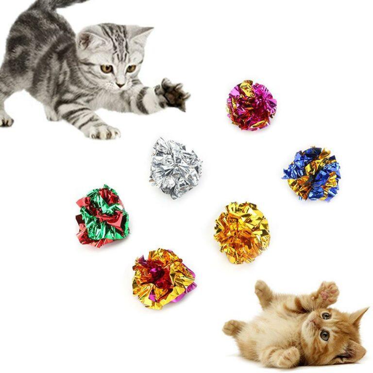 Boules de craquelures colorées pour chat