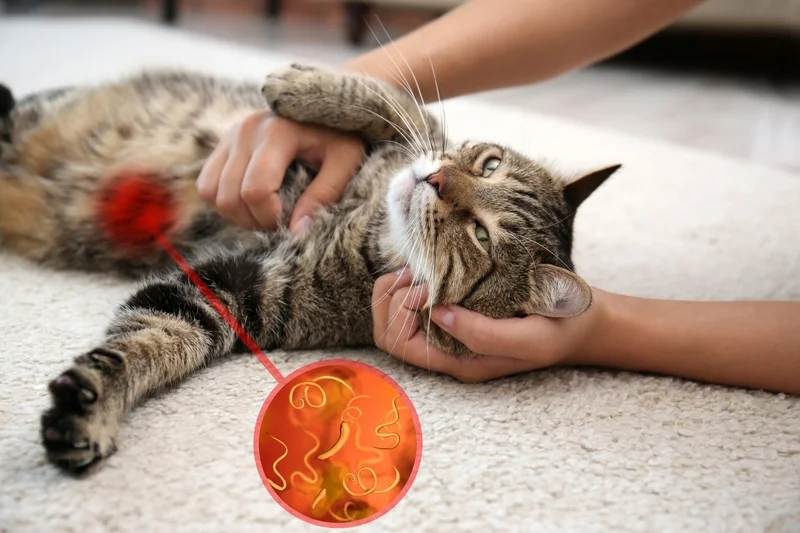 Combien de temps faut-il pour éliminer les vers du chat ?
